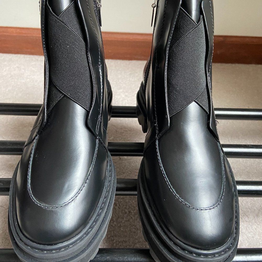 SCHUTZ Women Johan Leather Combat Boots - NEW NWOB